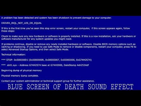 bsod music|bsod sound 1 hour.